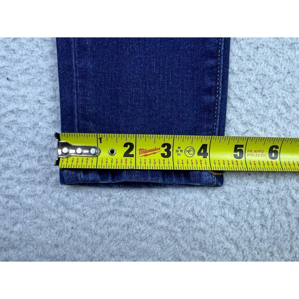 Lauren Ralph Lauren Skinny Jeans Womens 4P Blue Dark Wash Mid Rise Stretch Denim
